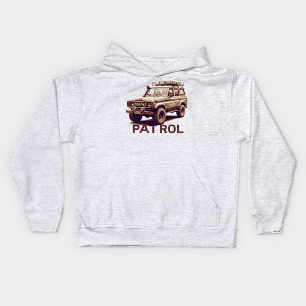 Nissan Patrol Kids Hoodie by Vehicles-Art